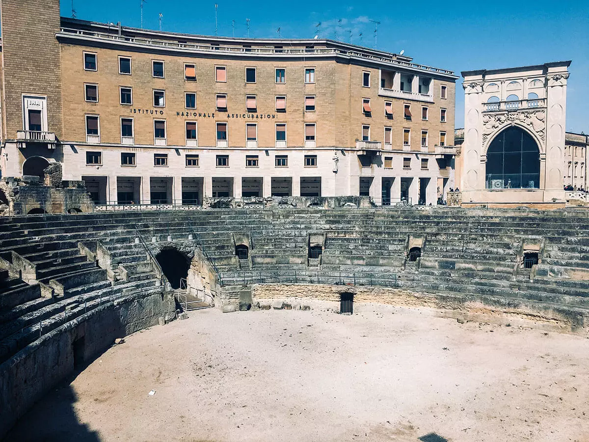 View of Amphitheater Lecce