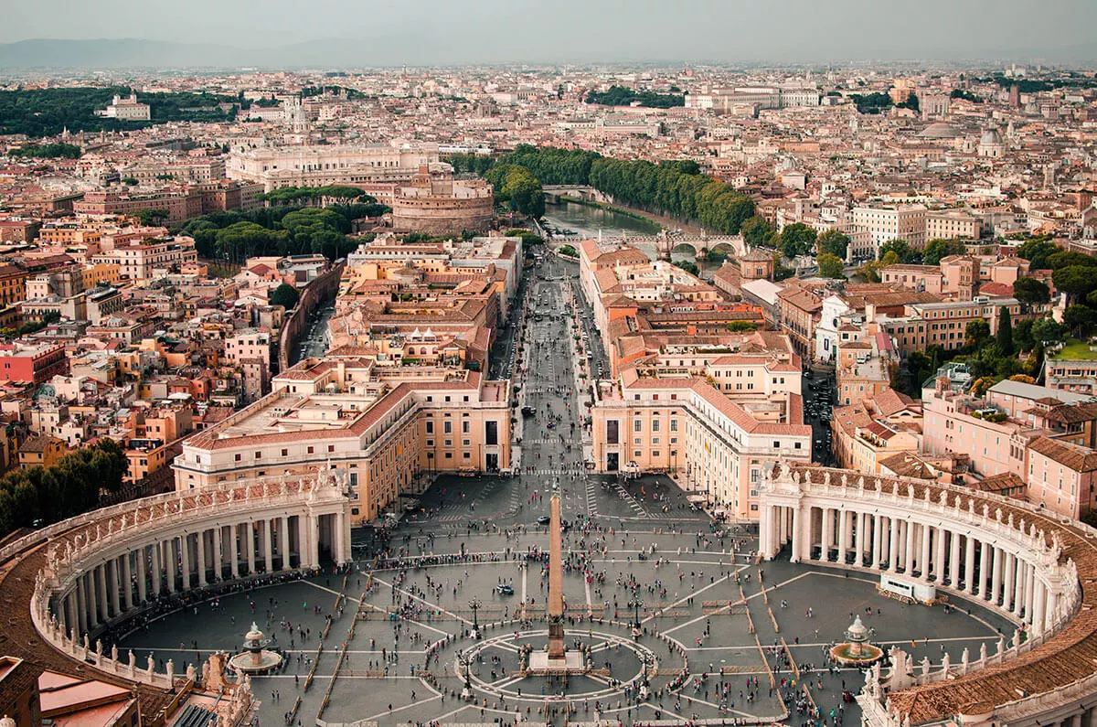 View over Vatican City, Rome travel guide