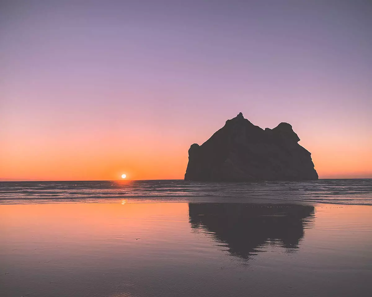 Sunset in Golden Bay, New Zealand