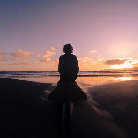 Looking at the sunset in Paraparaumu